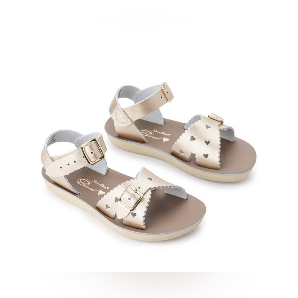 Salt Water Sun-San Sweetheart Gold Toddler Sandals